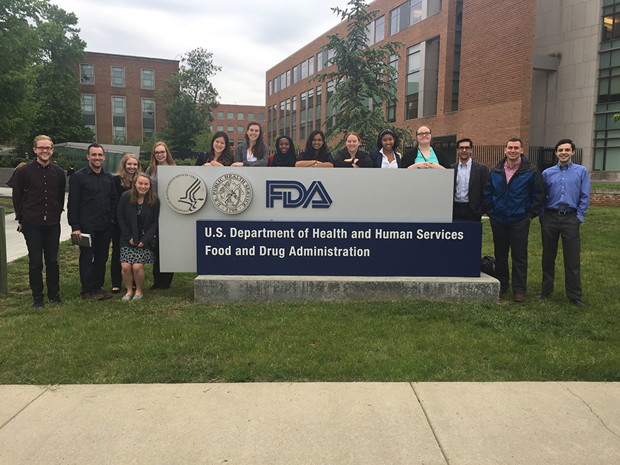Students from the 2017-18 Cohort at the US Food and Drug Administration.
